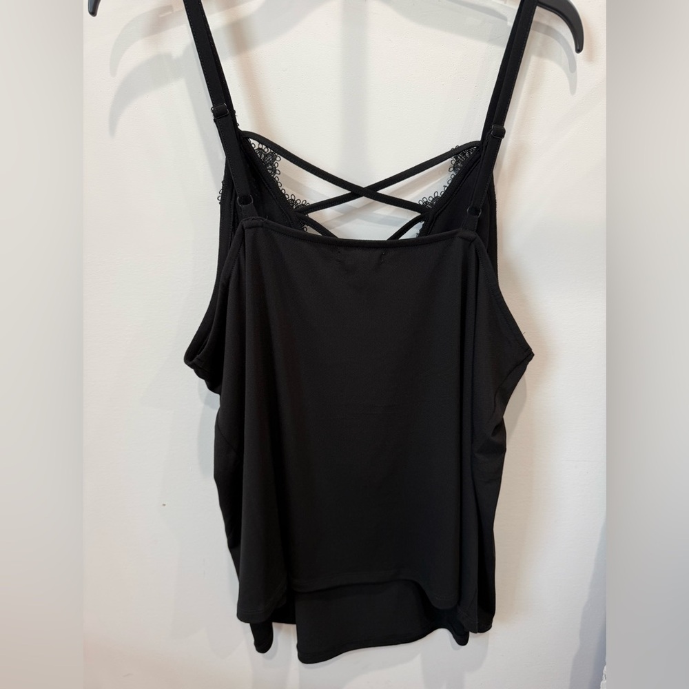 Maurices Black Lace Crisscross Strap Cami - Picture 2 of 3